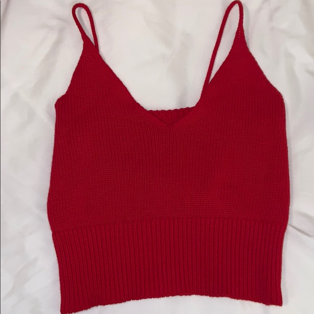 🌟NEW🌟BRANDY MELVILLE RED CROPPED TANK